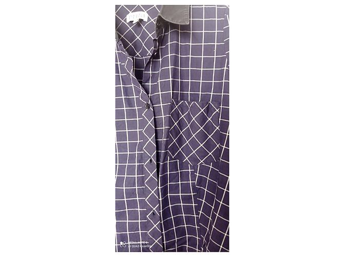 Camicia Claudie Pierlot in cotone blu navy - vista 2
