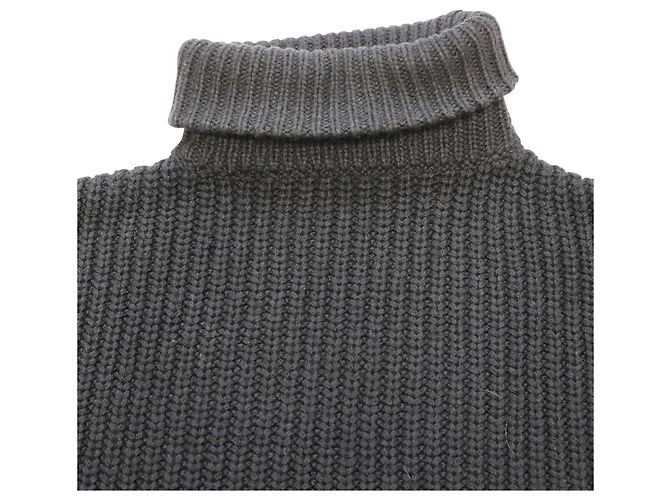 Rollkragen-Strickpullover von Zadig & Voltaire aus marineblauem Acryl - Ansicht 4
