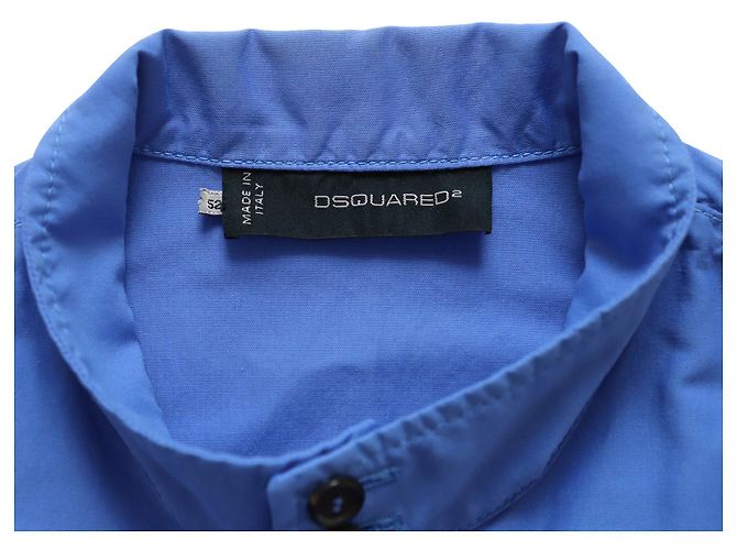 Dsquared2 Giacca con zip in cotone blu - vista 4