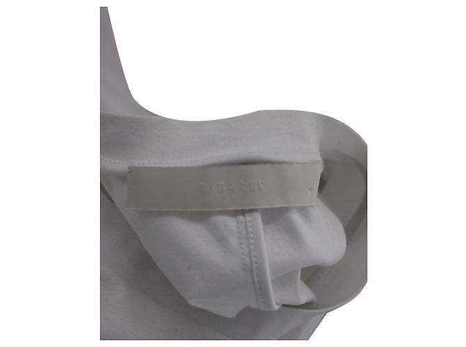 Autre Marque Camiseta Dion Lee Utility Contour Cutout em algodão branco - vista 4