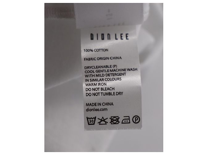 Autre Marque Camiseta Dion Lee Utility Contour Cutout em algodão branco - vista 6