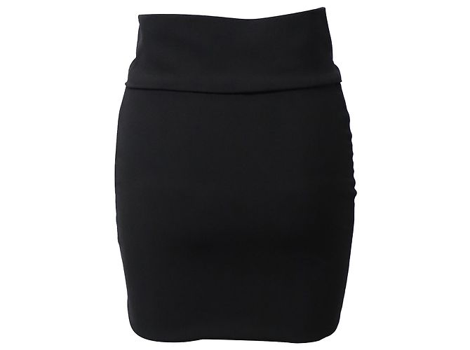 Gonna a tubino arricciata Iro Torie in acetato nero - vista 3