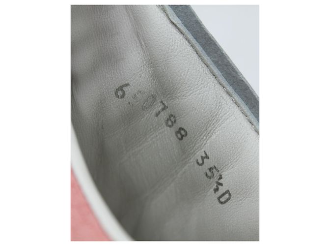 Alexander McQueen Croc Embossed Oversized Sneakers in White Leather - vista 8