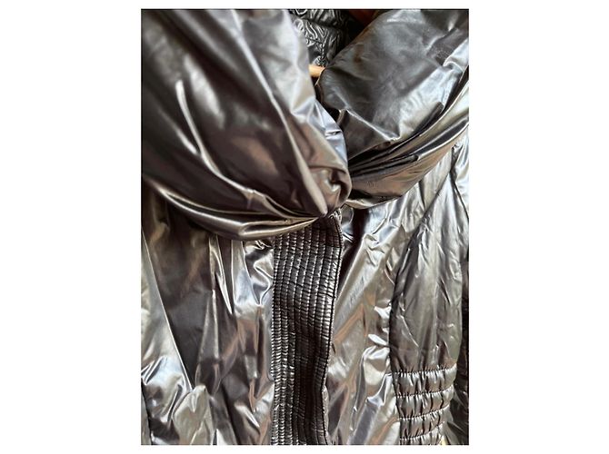 Black Polyamide Guess down jacket - view 2