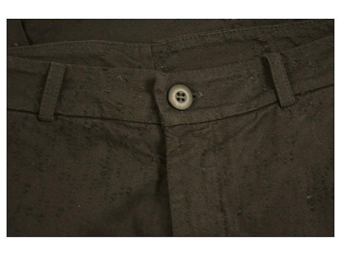 Autre Marque Calça Cropped Crossley preta envelhecida de algodão com elastano tamanho GG Preto - vista 6
