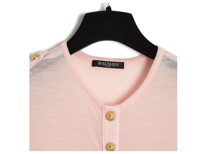 Balmain TOP ROSA MILITAR EN40 - vista 3