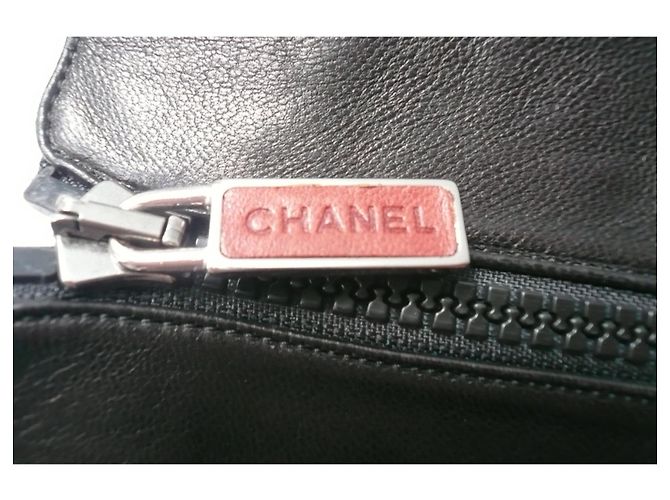 CHANEL New sublime polainas de piel de becerro T40 Negro - vista 6