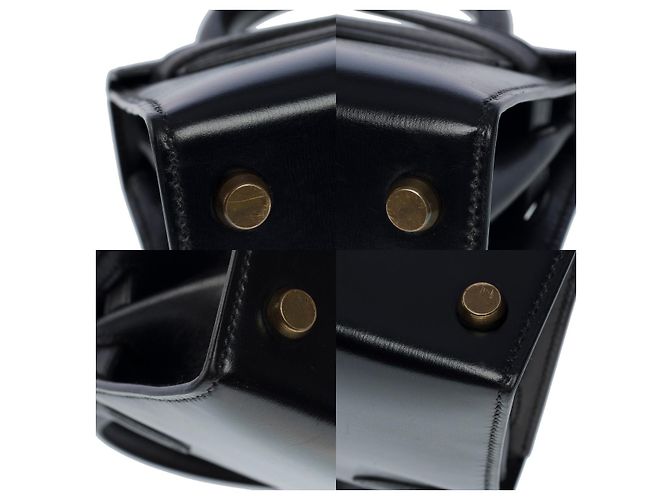 Hermès Borsa HERMES Kelly Mini in Pelle Nera - 101136 Nero - vista 10