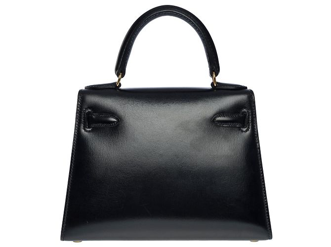 Hermès Borsa HERMES Kelly Mini in Pelle Nera - 101136 Nero - vista 2