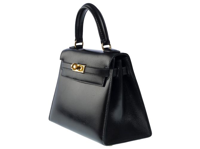 Hermès Borsa HERMES Kelly Mini in Pelle Nera - 101136 Nero - vista 3