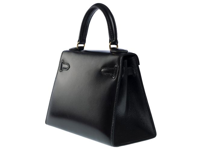 Hermès Borsa HERMES Kelly Mini in Pelle Nera - 101136 Nero - vista 4