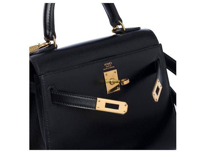 Hermès Borsa HERMES Kelly Mini in Pelle Nera - 101136 Nero - vista 5