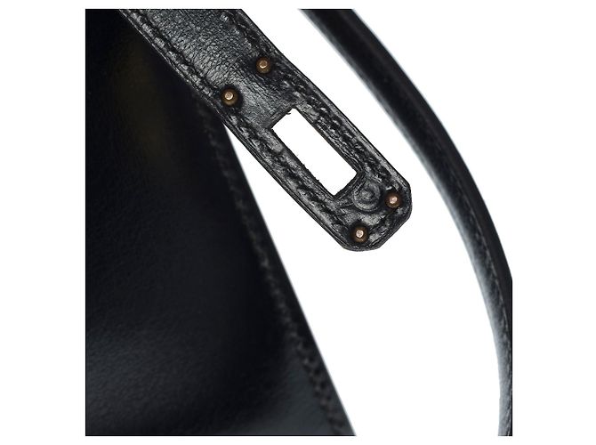 Hermès Borsa HERMES Kelly Mini in Pelle Nera - 101136 Nero - vista 6