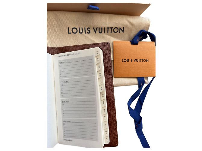 Louis Vuitton Libro de contactos de repertorio Castaño - vista 4