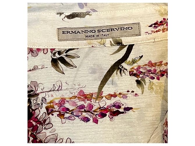 Camisa de seda Ermanno Scervino Blanco - vista 2