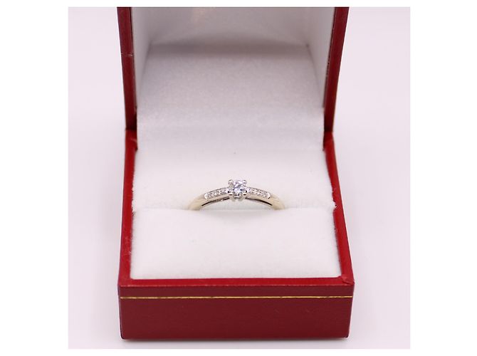 Mauboussin-Ring „Du bist das Salz meines Lebens“ Diamanten auf Weißgold 750%O Silber Hardware - Ansicht 3