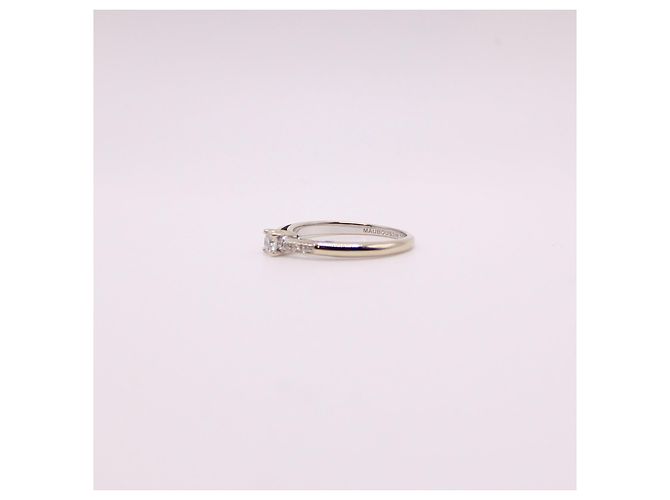 Mauboussin-Ring „Du bist das Salz meines Lebens“ Diamanten auf Weißgold 750%O Silber Hardware - Ansicht 7
