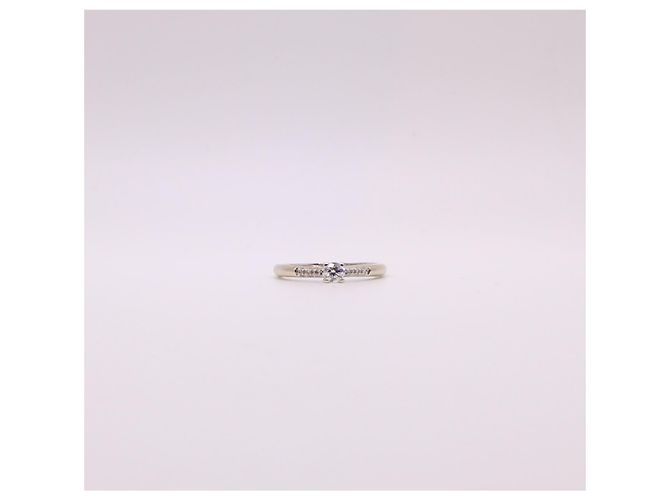 Mauboussin-Ring „Du bist das Salz meines Lebens“ Diamanten auf Weißgold 750%O Silber Hardware - Ansicht 8