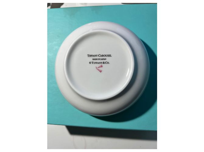 Tiffany & Co Rare Neuf 3 pièce Kids Set de vaisselle Carrousel Turquoise - vue 12
