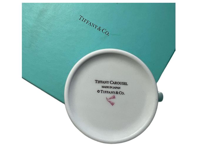 Tiffany & Co Rare Neuf 3 pièce Kids Set de vaisselle Carrousel Turquoise - vue 3