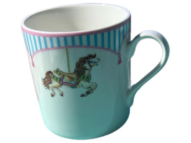 Tiffany & Co Rare Neuf 3 pièce Kids Set de vaisselle Carrousel Turquoise - vue 4