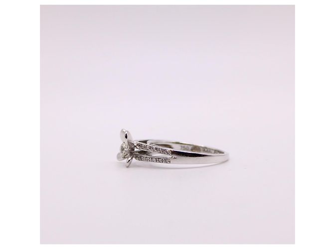 Anello Mauboussin "Ti amo" diamanti e oro bianco 750%O Silver hardware - vista 7