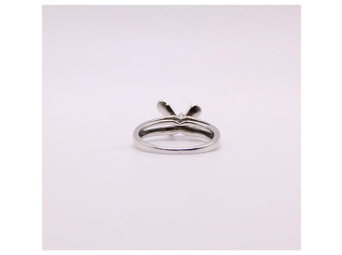 Anello Mauboussin "Ti amo" diamanti e oro bianco 750%O Silver hardware - vista 8