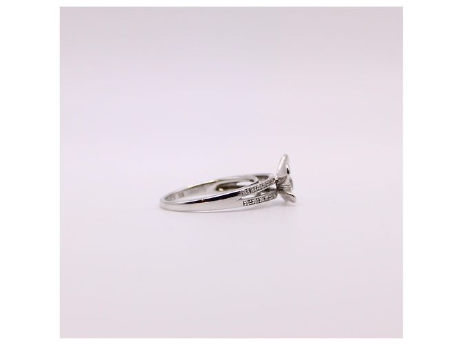 Anello Mauboussin "Ti amo" diamanti e oro bianco 750%O Silver hardware - vista 9