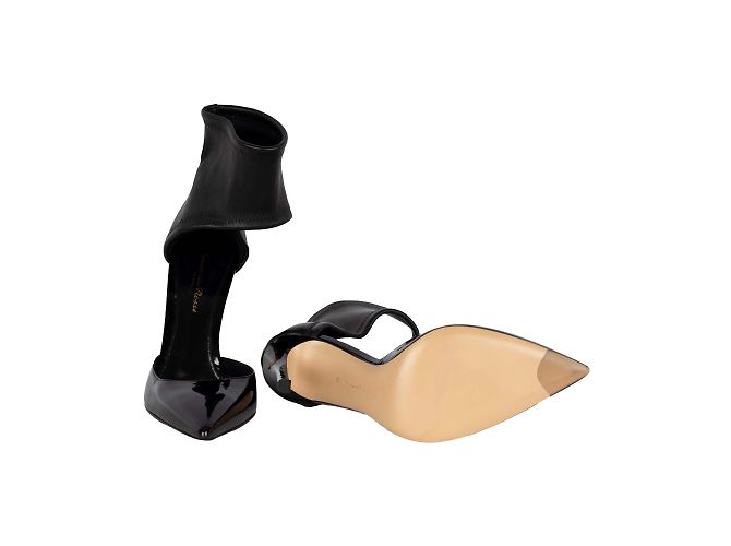 Gianvito Rossi Ankle Strap Pump Heels Black - view 4