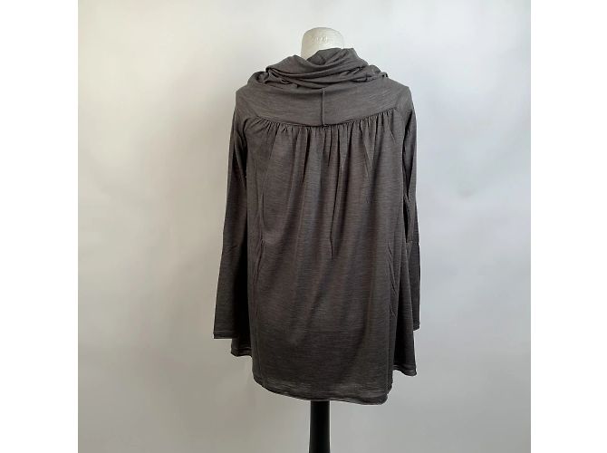 Missoni Camisola cinza de manga comprida de lã e seda com gola careca 40 - vista 4