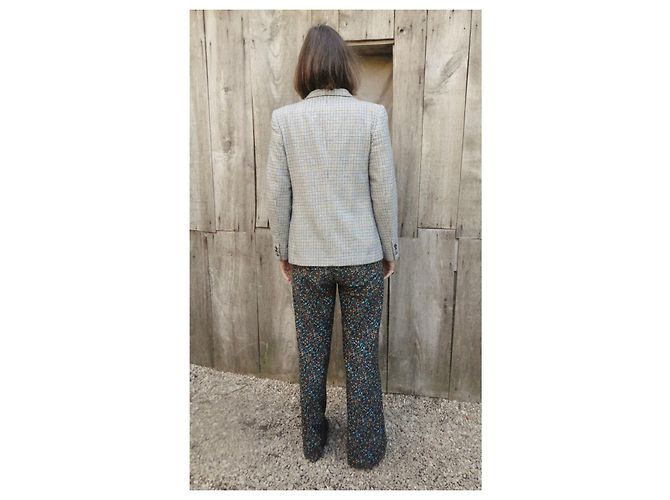 Vintage-Burberry-Jackengröße 38 Blau Grau - Ansicht 3