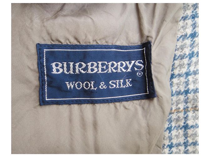 Vintage-Burberry-Jackengröße 38 Blau Grau - Ansicht 5