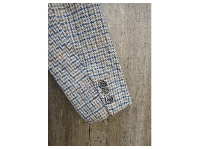 Vintage-Burberry-Jackengröße 38 Blau Grau - Ansicht 7