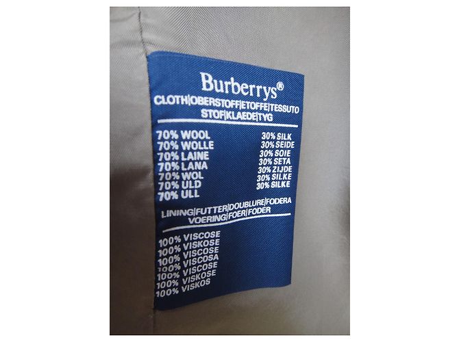 Vintage-Burberry-Jackengröße 38 Blau Grau - Ansicht 8