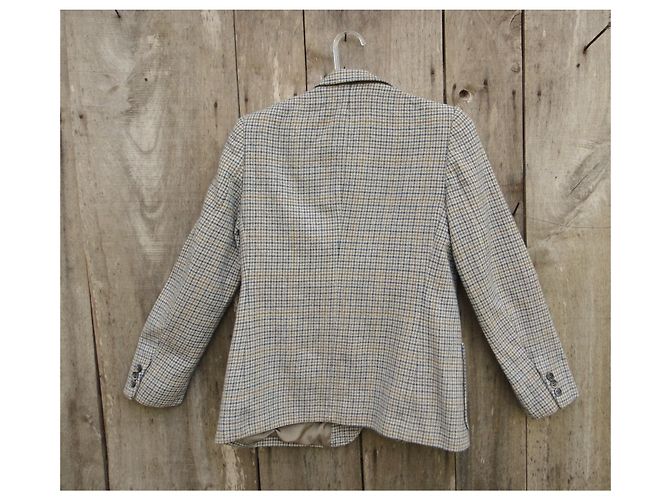 Vintage-Burberry-Jackengröße 38 Blau Grau - Ansicht 9