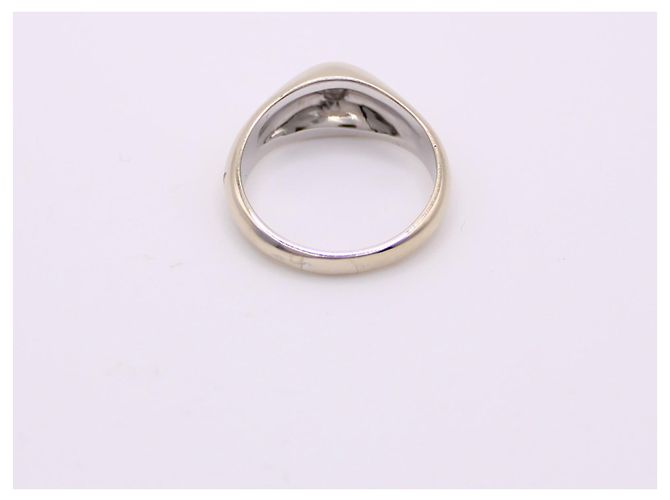 Autre Marque Anello inglese con diamante in oro bianco 750%O Silver hardware - vista 6