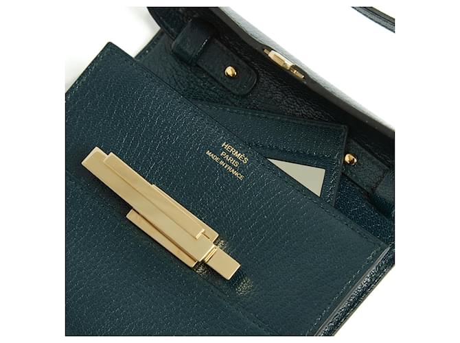 Hermès POCHETTE CINHETICA VERDE SCURO - vista 5