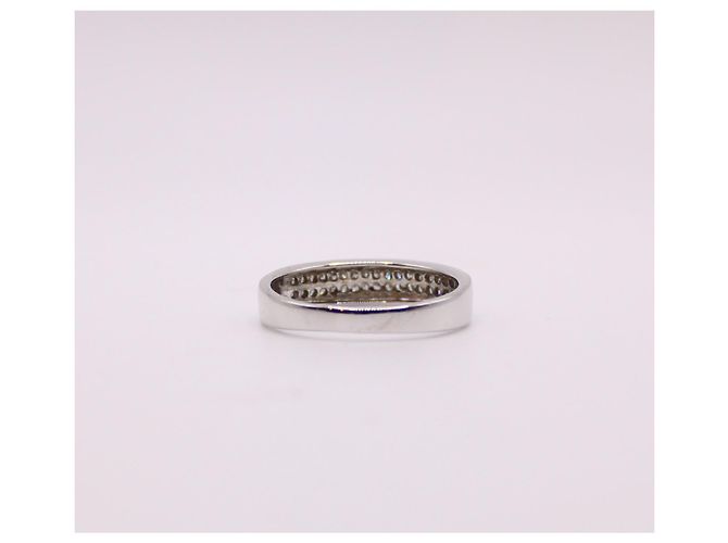 Autre Marque Bandring aus Weißgold mit Diamanten 750%O Silber Hardware - Ansicht 7