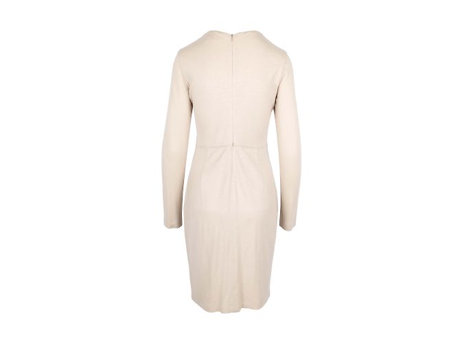Jil Sander Beige Langarm-Taschenkleid - Ansicht 2