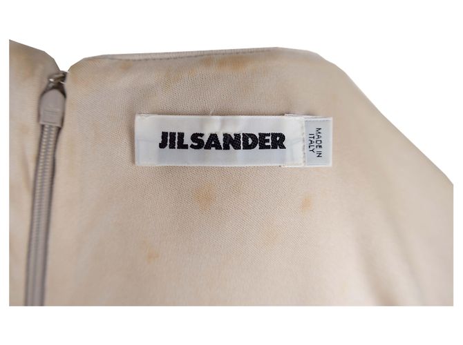 Jil Sander Beige Langarm-Taschenkleid - Ansicht 5