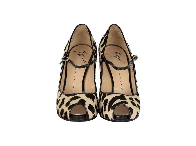 Pumps in ponyhair stampato Giuseppe Zanotti Multicolore - vista 2
