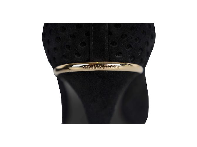 Décolleté Eyeline in camoscio traforato Louis Vuitton Nero - vista 5