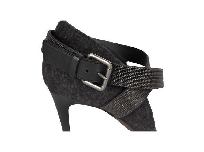 Brunello Cucinelli Ankle Strap Pumps Grey - view 5