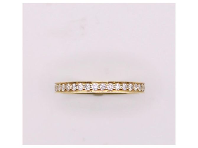 Autre Marque Fede nuziale con set completo di diamanti in oro giallo 750%O Gold hardware - vista 3