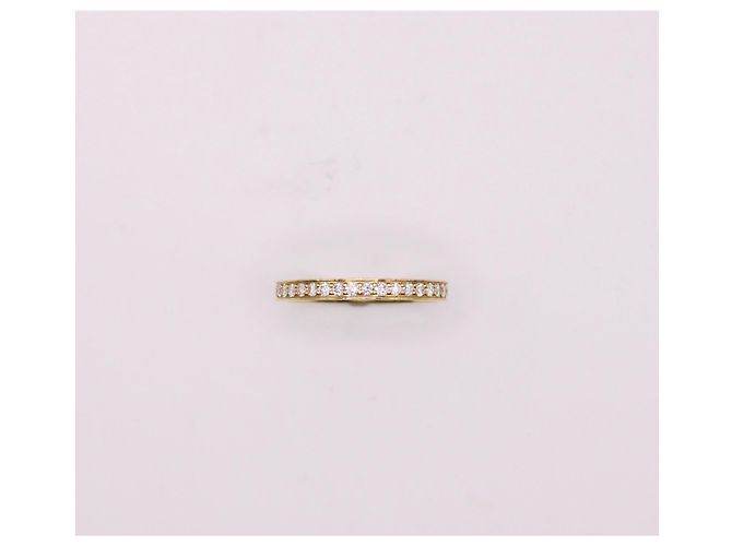 Autre Marque Fede nuziale con set completo di diamanti in oro giallo 750%O Gold hardware - vista 4