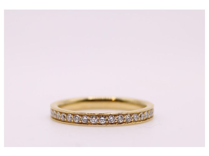 Autre Marque Fede nuziale con set completo di diamanti in oro giallo 750%O Gold hardware - vista 5