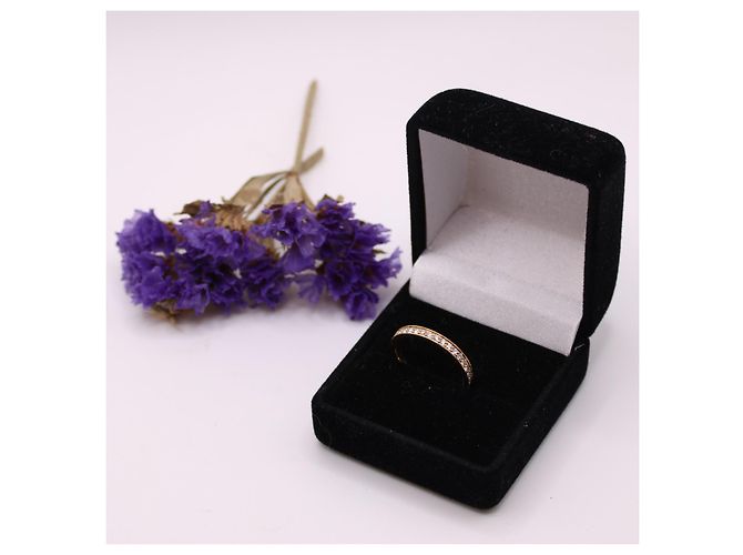 Autre Marque Fede nuziale con set completo di diamanti in oro giallo 750%O Gold hardware - vista 7
