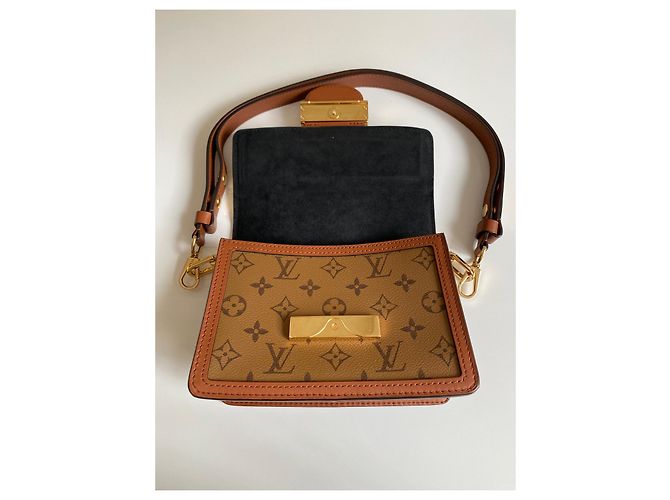 Louis Vuitton Borsa Dauphine Mini Monogram Marrone - vista 11