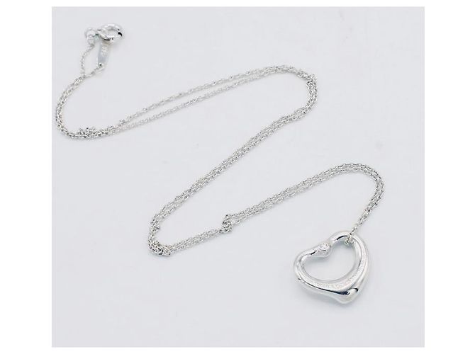 Collana Tiffany & Co Elsa Peretti con Pendente Cuore in Argento - vista 9