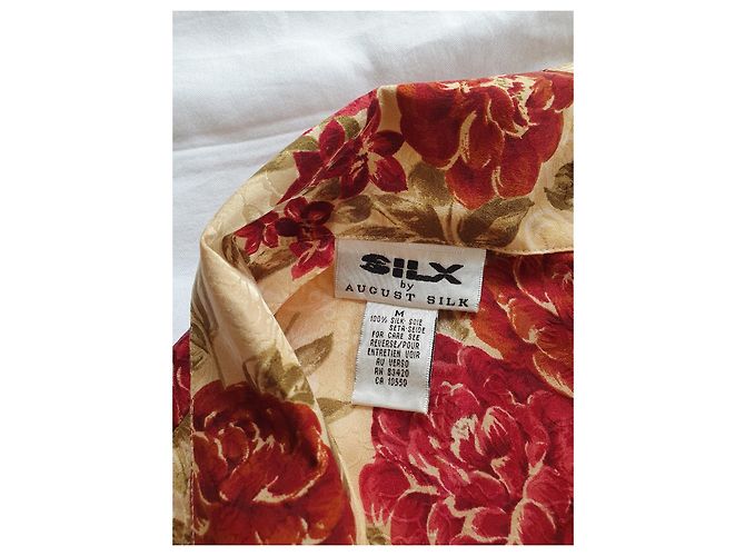 Autre Marque Pijama SILX by August Silk de seda Beige Burdeos Verde Verde oliva - vista 8